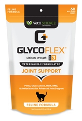 Glyco Flex 3 Feline Joint Support, 60 Bite-Sized Chews