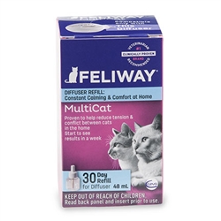 Feliway MultiCat Diffuser 30 Day Refill, 48 ml