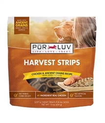 Pur Luv Harvest Strips Chicken & Ancient Grains, 16 oz