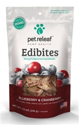 Pet Releaf Edibites, Blueberry & Cranberry, 7.5 oz