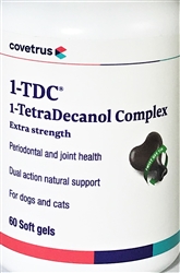 1-TDC (1-TetraDecanol Complex) Extra Strength for Dogs and Cats, 60 Count