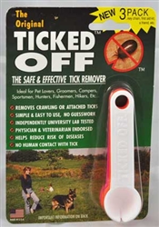 TICKED OFF Tick Remover, 3 PACK, Colors May Vary