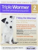 Triple Wormer Small Dogs and Puppies 6-25 lbs 2  Flavored Chewable Tablets