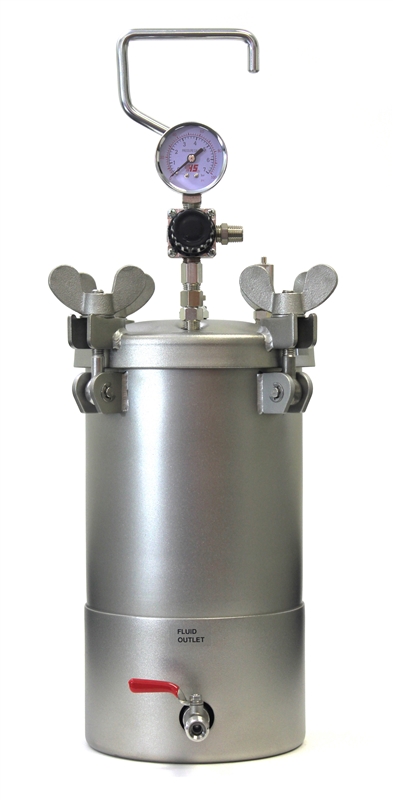 1 Gallon Stainless Steel Bottom Outlet Pressure Pot Dispensing Tank