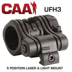 CAA - 5 Position Laser and Light Mount 1"