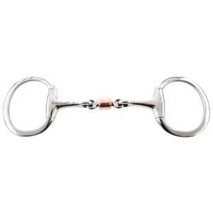 Korsteel Stainless Steel Copper Roller Mouth Eggbutt Snaffle 5" For Sale!