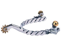 Weaver Ladies' Roping Spurs with Twisted Band For Sale