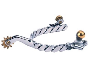 Weaver Ladies' Roping Spurs with Twisted Band For Sale