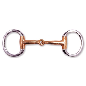 Stainless Steel Eggbutt Copper Snaffle Bit For Sale!