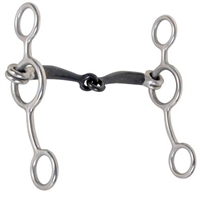 FES Swept Back Junior Cow Horse Western Snaffle Bit For Sale