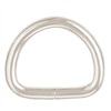 Nickel Plated Steel 1" D Ring - CLOSEOUT These economical welded designed D rings offer durability and performance that is ideal for belts, dog collars, bags, breast collars and more.