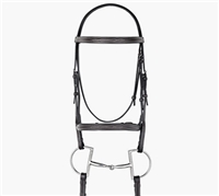 Best Discount Price on Fancy Raised Leather Padded Dressage Bridle