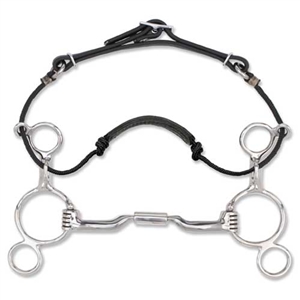 Myler 2-Ring Combination Bit - 4 3/4" Shank Low Port Comfort Snaffle MB 04 For Sale!