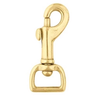 Bit Attachment / Breast Collar Swivel Snap to Saddle Solid Brass 5/8" For Sale!