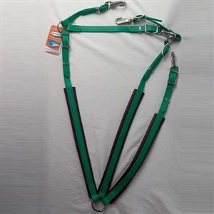 Beta Biothane Traditional Padded Breast Collar for sale!