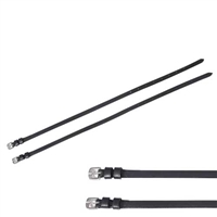 Henri de Rivel Leather Spur Straps (Pair)- Black