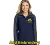 SanMar Ladies Jacket with Hood- Navy/Grey For Sale!