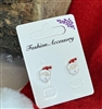 Christmas santa earring