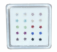 Flower Nose Stud Assorted Colours