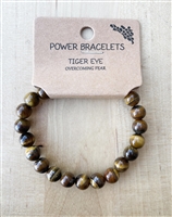 GOLD TIGER'S EYE BEADED BRACELET