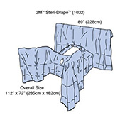 3M Laparoscopy STERI-DRAPE, 95", Lithotomy Position. MFID: 1032