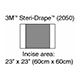 3M STERI-DRAPE 2 Incise Drape, Overall 35" x 23", Incise 23" x 23", 10/box, 4 box/case. MFID: 2050