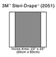 3M STERI-DRAPE 2 Incise Drape, Overall 35" x 33", Incise 23" x 33", 10/box, 4 box/case. MFID: 2051