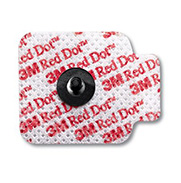 3M RED DOT Repositionable ECG Monitoring Electrode, 1.56" x 1&#188;", 3/bag, 200 bag/case. MFID: 2670-3