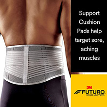 3M FUTURO Comfort Stabilizing Back Support, Small/ Medium, 2/cs. MFID: 46815ENR