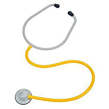 3M Single Patient Stethoscope, Yellow Tube, Adult, Bulk. MFID: SPS-YA1100