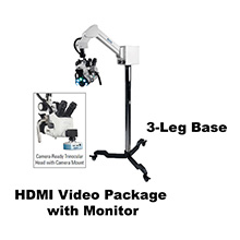 Colpo-Master I Suspension-Arm LED Colposcope, HDMI Video Package with HD Camera, & HD 1080p Monitor, 3 Leg Base. MFID: CS-103T-HDM