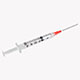 BD Syringe, 3mL w/ blunt fill needle & Luer-Lok tip combination, 18 Gx1&#189;", 100/box, 8 box/case. MFID: 305060