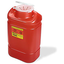 BD Sharps Collector, 5 Gal, X-Large, Large Funnel, 8/case. MFID: 305477