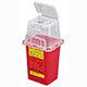 BD Sharps Collector, 1.5 Qt, Phlebotomy, Red, 36/case. MFID: 305487