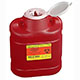 BD Sharps Collector, 6.9 Qt, Medium, Red, 12/case. MFID: 305489