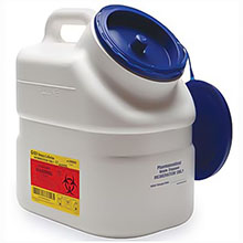 BD Pharmaceutical Collector, 3 Gallon, Plug Cap, 12/case. MFID: 305633