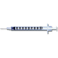 BD Syringe, 1mL Insulin, P Ndl, 27 G x 5/8", U-100 Micro-Fine IV, Orange, 100/box, 5 box/case. MFID: 329412