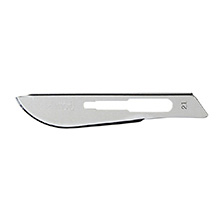 Aspen Bard-Parker Rib-Back Carbon Steel Blade, Non-Sterile, Size 21, 6/strip, 25 strips/case. MFID: 371321