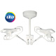 Burton Outpatient LED Procedure Light with Double Ceiling Mount. MFID: OPLEDDC