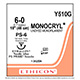 ETHICON Suture, MONOCRYL, Precision Point - Reverse Cutting, PS-6, 18", Size 6-0. MFID: Y510G
