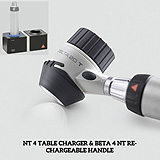 HEINE DELTA 20T Set: DELTA 20T Dermatoscope, NT 4 Table Charger, Contact Plate. MFID: K-262.24.420