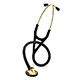 3M Littmann Master Cardiology Stethoscope, Brass-Finish Chestpiece, Black Tube. MFID: 2175