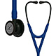 3M Littmann Cardiology IV Stethoscope, Black Chestpiece, Navy Blue Tube, Black Stem & Headset. MFID: 6168