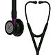 3M Littmann Cardiology IV Stethoscope, Black Chestpiece, Black Tube, Violet Stem & Black Headset. MFID: 6203