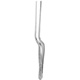 MeisterHand LUCAE Ear Forceps, 5-5/8" (143mm), bayonet shape, serrated tips. MFID: MH19-370