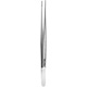 MeisterHand POTTS-SMITH Dressing Forceps, 7-1/4" (184mm), cross serrated tips, Tungsten Carbide jaws. MFID: MH6-154TC