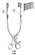 MILTEX BECKMAN-ADSON Retractor, 12-1/2" (31.8 cm), hinged, sharp, 4 X 4 teeth, 3/4" (1.9 cm) X 1" (2.5 cm). MFID: 11-684