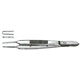 MILTEX CASTROVIEJO Suturing Forceps, 4" (10.2 cm), 1 X 2 teeth 0.9 mm, tying platform. MFID: 18-950