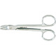 MILTEX Wire Cutting Scissors, 4-3/8" (110mm), curved, one serrated blade. MFID: 9D-134