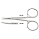 PADGETT Graul Iris Scissors, Curved, Delicate, Sharp, Large Rings, Length= 4" (102 mm). MFID: PM-4930